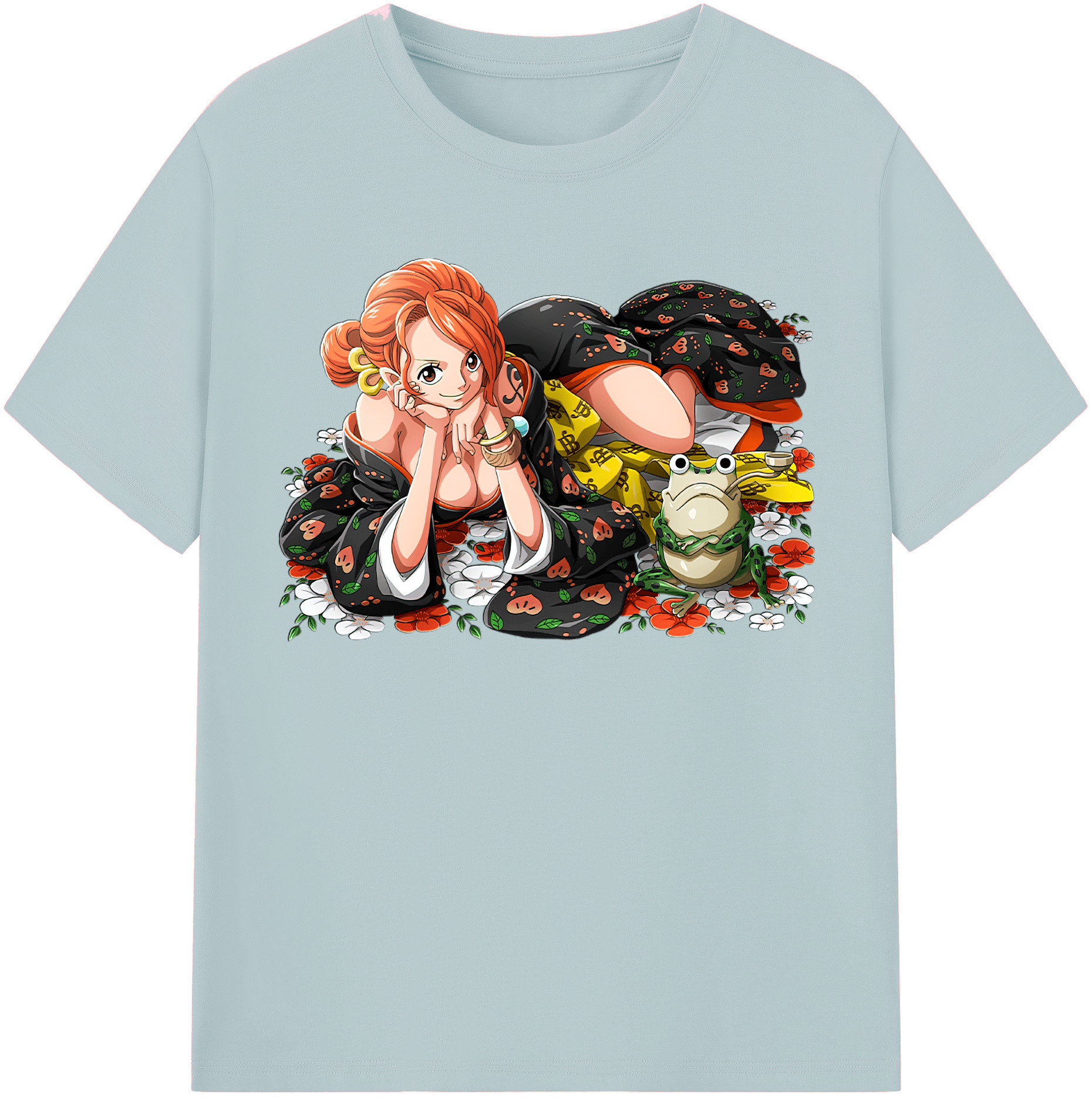 ワンピース ナミ ONE PIECE Nami 綿100％半袖Tシャツ（フロントプリント）